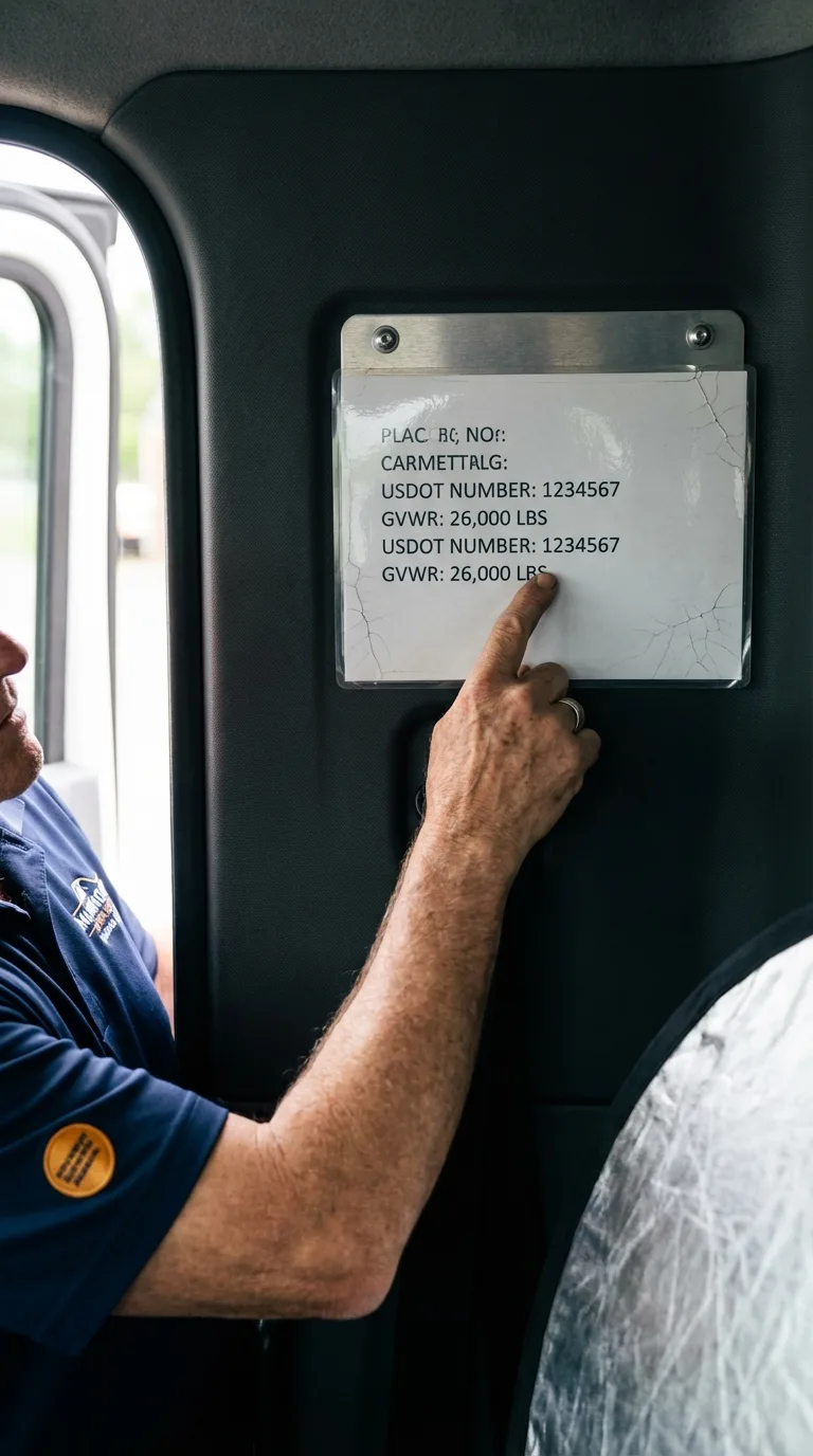 USDOT licensing placard verification in Great Neck